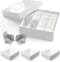 XRACV Standard Card Storage Box with Baffle and Trading Card Dividers,Trading Card Storage Box, Collectible Trading Cards (4-Pack)